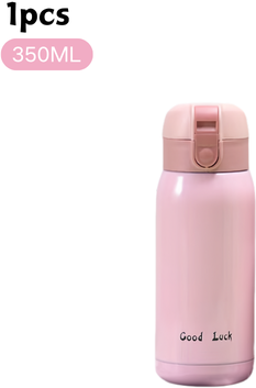 Multicon Wholesale Hub Stainless Steel Thermal Coffee Mug, Cute Mini Thermos, Portable Vacuum Flask, Insulated Water Bottle pink