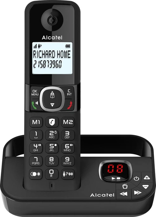 Alcatel F860 Voice DECT-Telefon, Kabellos.Mobilteil-Schwarz