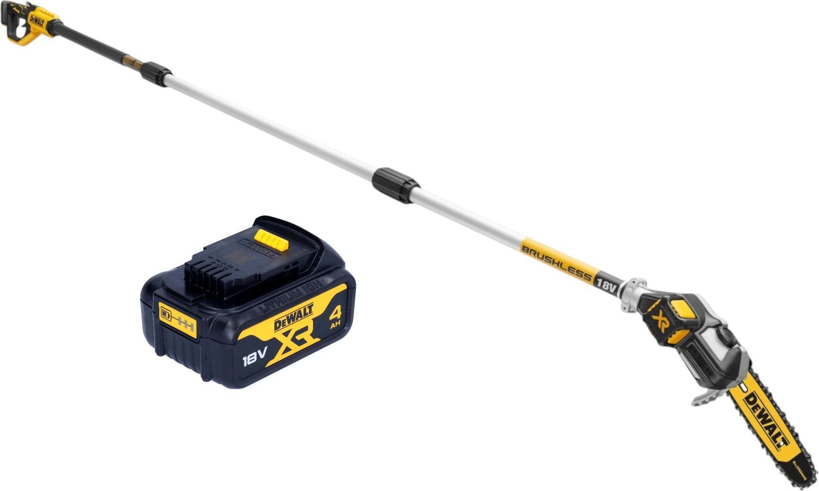 DeWalt DCMPS 567 N accu 18 V borstelloze zaag inclusief 1x 4.0 Ah accu