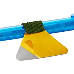 10 Stiftschlaufe selbstklebend oliv, Kunststoff, Kautschuk