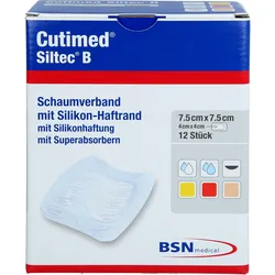 Cutimed 7.5x7.5 Siltec B 12 ST
