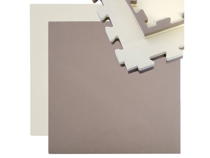 BODENSCHUTZMATTE - 90/90/2,5 cm - Beige/Braun