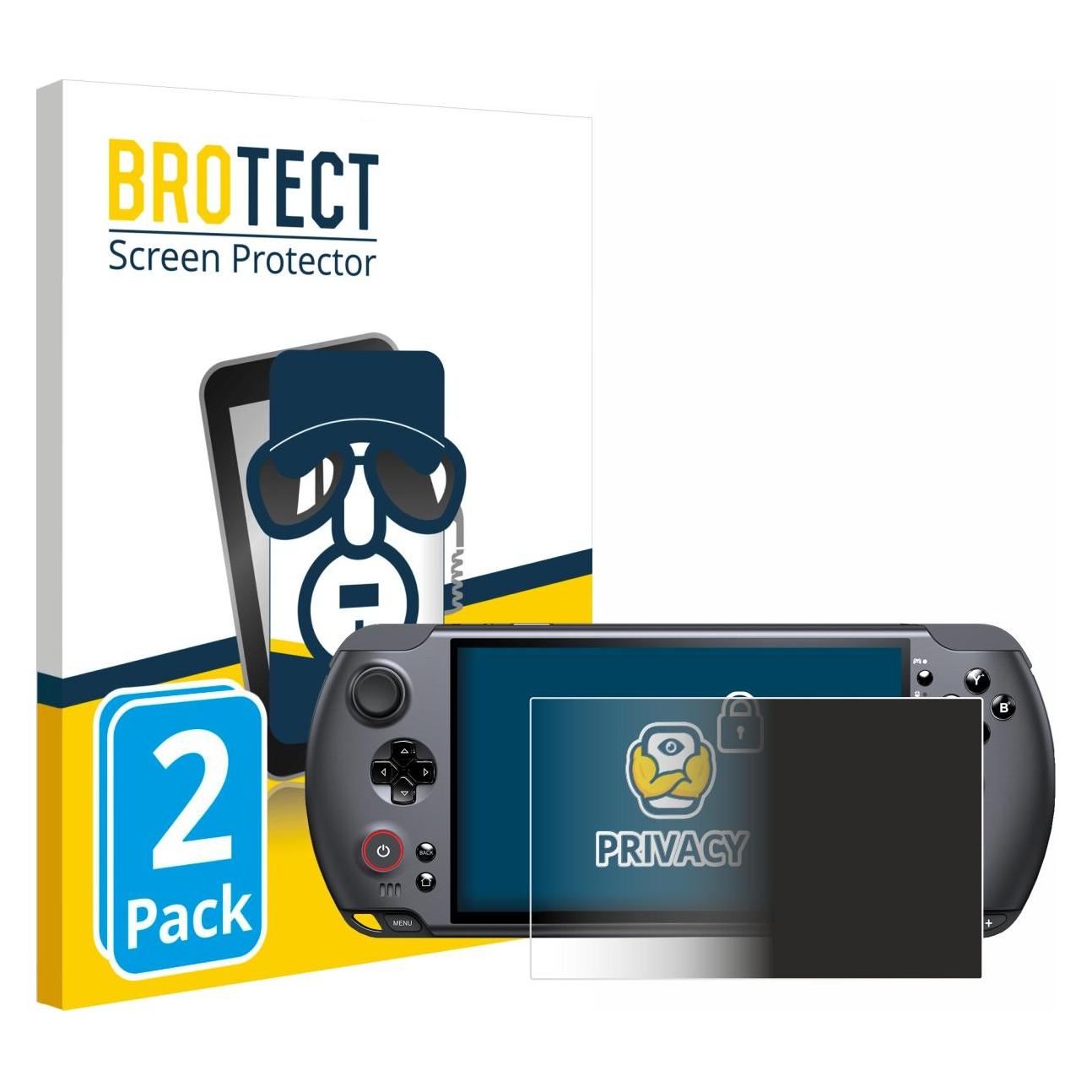 Brotect Sichtschutzfolie für GPD Win 5 Anti-Spy Privacy Folie Blaulicht-Schutz (4361337)