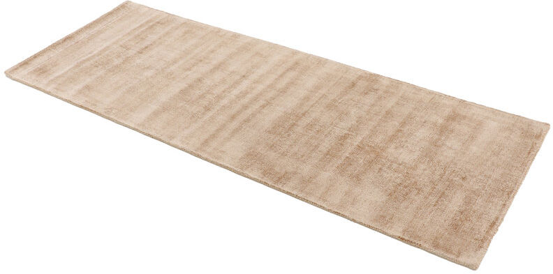 Carpetfine Ava Handmade Viscose Silky Solid Soft Beige Rug Beige Runner 80 x 600cm