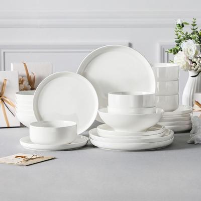 MALACASA LUNA 24-piece Porcelain Dinnerware Set (Service for 6)
