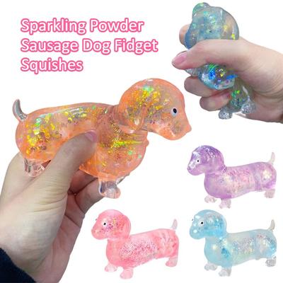 JoyToys Sparkly Dog Squishy Toy Slow Rising Sensory Fidget For Stress Relief Sparkly Dog Squishy Toy Slow Rising Sensory Fidget For Stress Relief