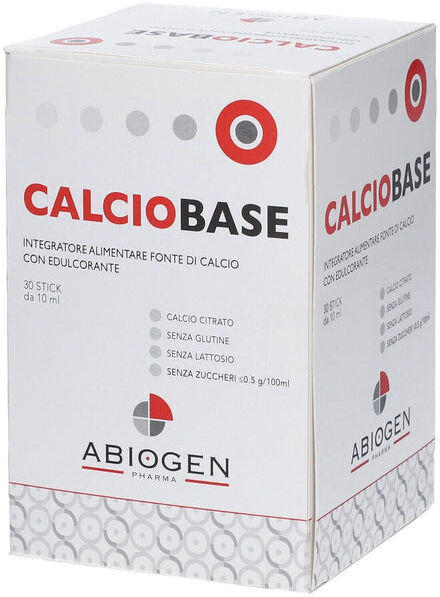 Abiogen Pharma Calciobase Integratore Alimentare 30 Stick Da 10 Ml