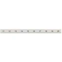 Siemens 8WH8121-5AB15 Bezeichnungsschild, flach, mit 11-20, vertikal, Klemmenbreite: 10,2 mm 8WH81215AB15  - 100 Stück