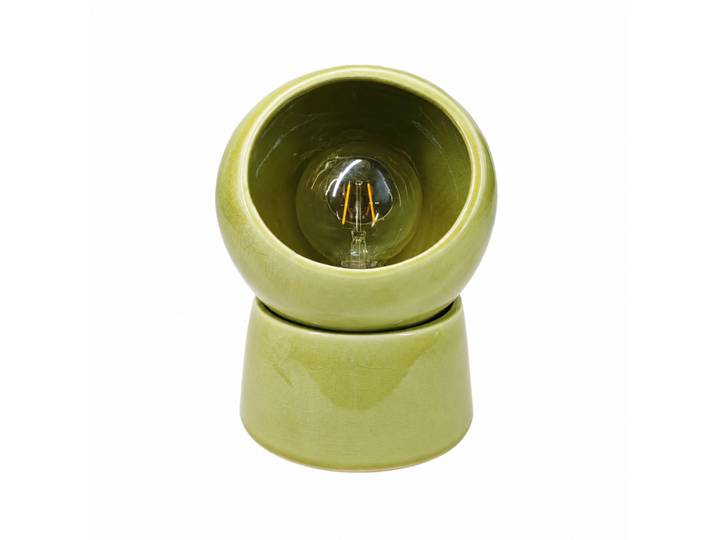 Lampe À Poser En Céramique Verte - Halo