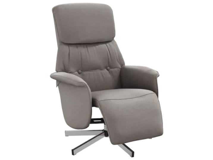 Makastle Relaxsessel mit Fußteil Taupe Stoff