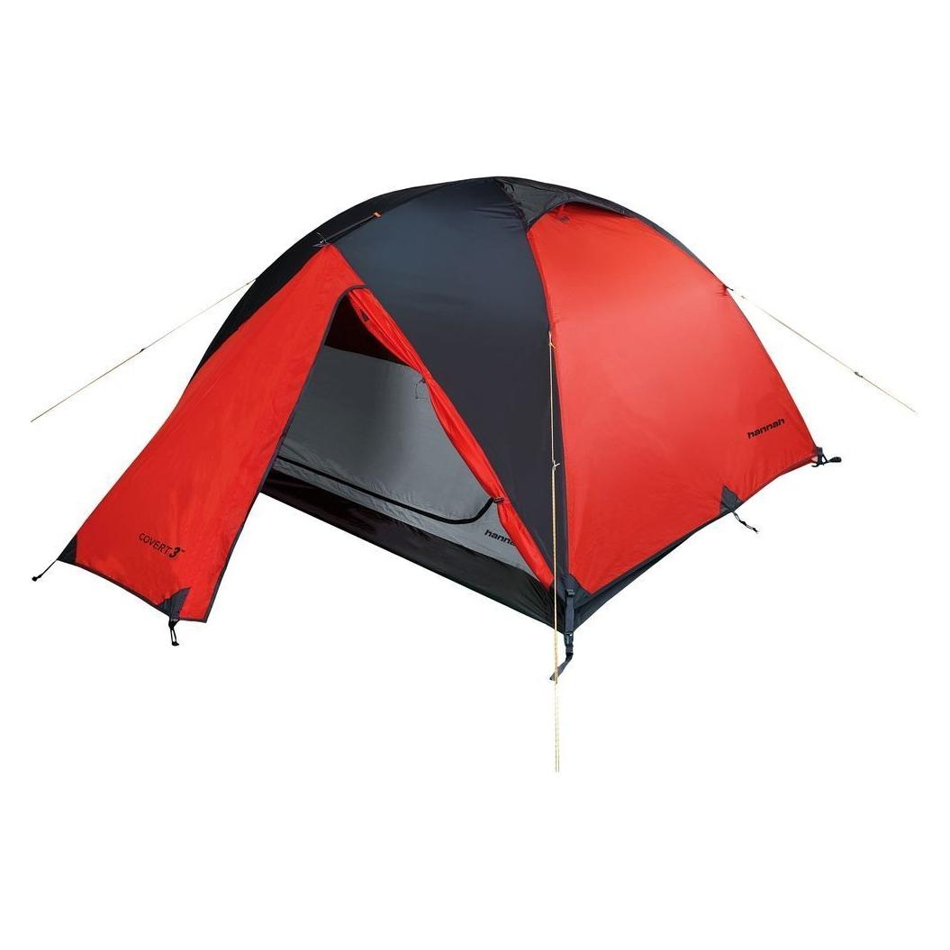 Hannah Outdoor Covert 3 WS 3-Person Dome Tent, Mandarin Orange/Dark Shade (Kuppelzelt, 3.50 kg, 3 Personen) (616833)