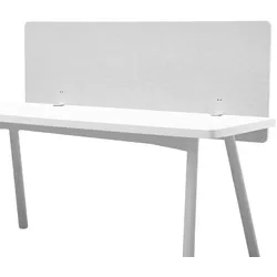 VEVOR Trennwand Schreibtisch, Sichtschutz, 1524x610 mm, zum Anklemmen, Schallschutz aus PET, Raumtrenner für Arbeitsplätze mit 2 C-Klemmen für Büro, Arbeitsplätze, Bibliothek