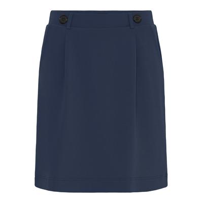 Minirock OXMO "Minirock OXTayra", Damen, Gr. S, blau (navy blazer), Obermaterial: 95% Polyester PES. 5% Elasthan EL., Röcke Minirock