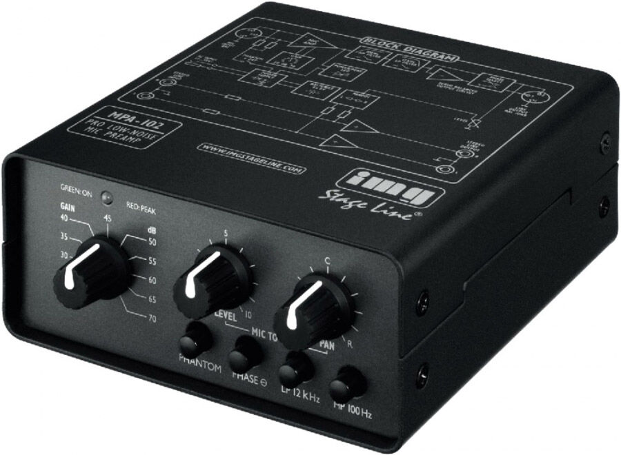 IMG Mpa-102 1-Kanal-Low-Noise-Mikrofon-Vorverstärker