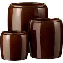 IB Laursen Übertöpfe Saigon im 3er Set, braun