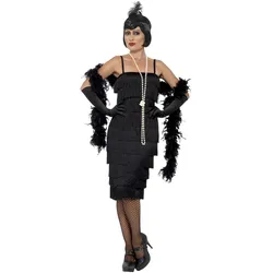 Smiffys 20er Jahre - Charleston - Schwarzer Flapper (XXL)