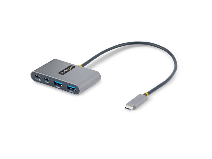 StarTech.com Hub USB-C à 4 Ports avec 100W Power Delivery Pass-Through - Hub USB 3.0 4 Ports - USB-C vers USB-A - Hub USB Type-C avec Câble de 30cm -