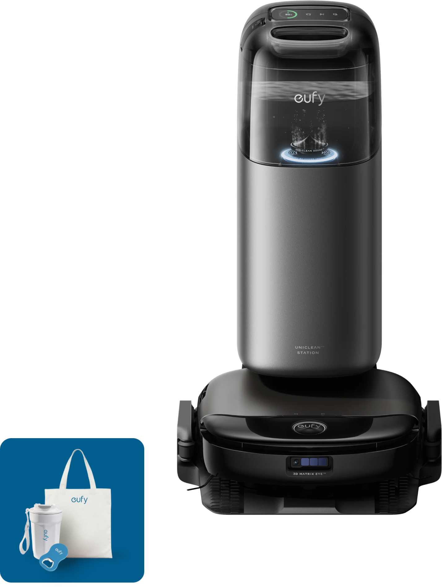 Robot Vacuum Omni S1 Pro + Random eufy Merch（eufy live） Black