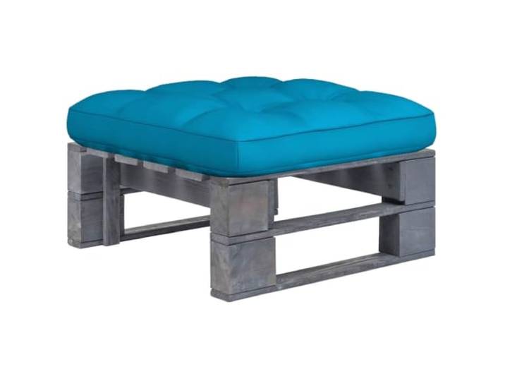YUTAASU Palettenhocker Kiefernholz Outdoor Ottomane Imprägniertes Holz, Wetterbeständig, Mit Kissen, Als Couchtisch Nutzbar