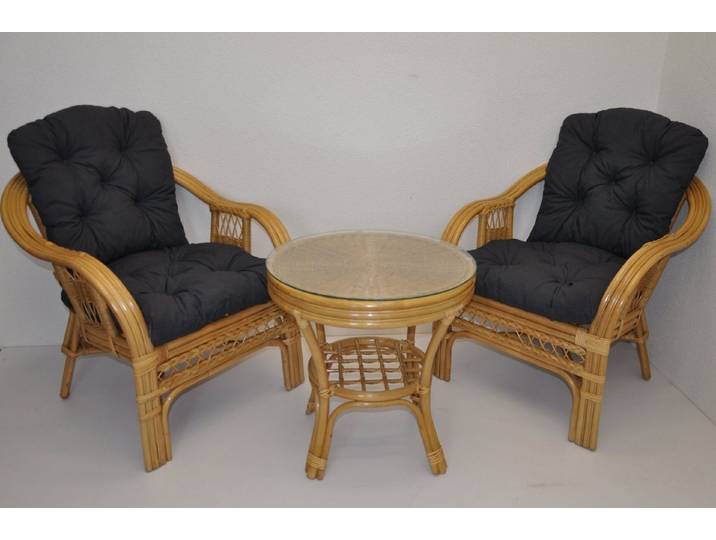 Rattani Rattanstuhl Rattangarnitur Rattangruppe Rio Rattansessel + Rattantisch