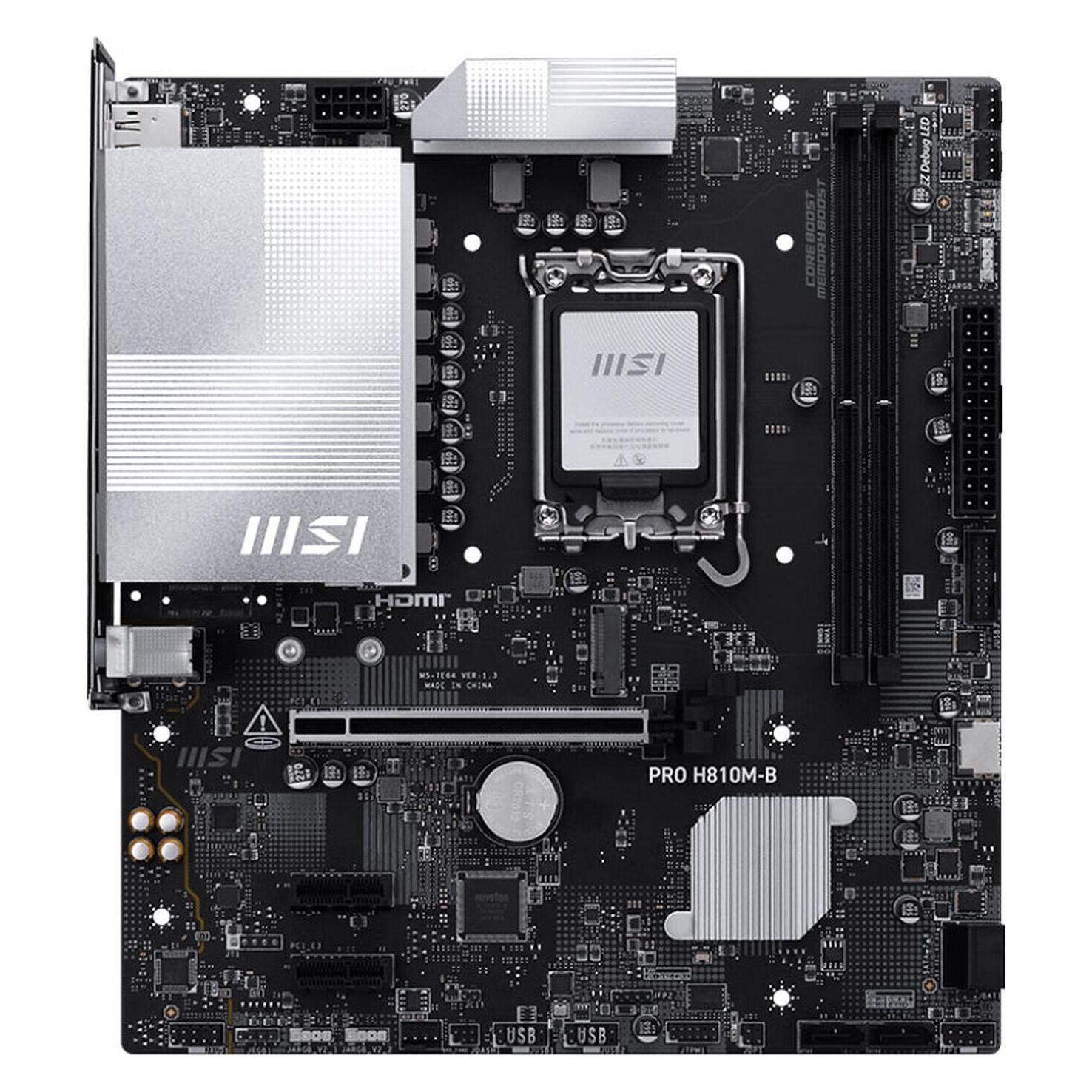 MSI PRO H810M-B (H810,S1851,mATX,DDR5) (LGA 1851, Intel H810, mATX) (7E64-001R)