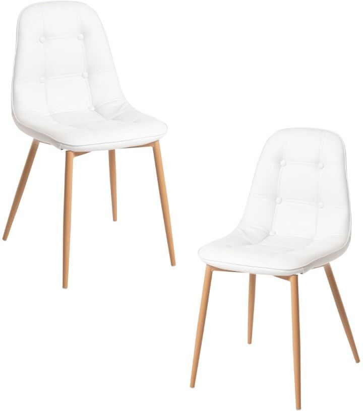 RegalosMiguel Pack 2 Sillas Plazi - Blanco