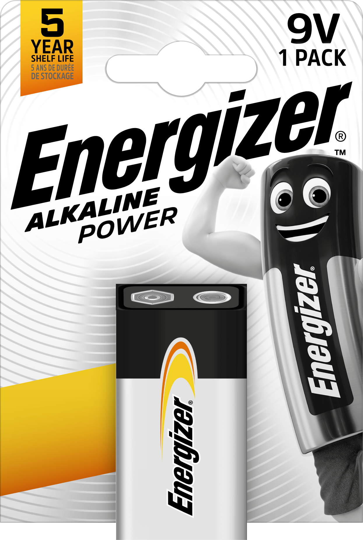 Energizer - Battery 9V/6LR61 Alkaline Power 1-Pack
