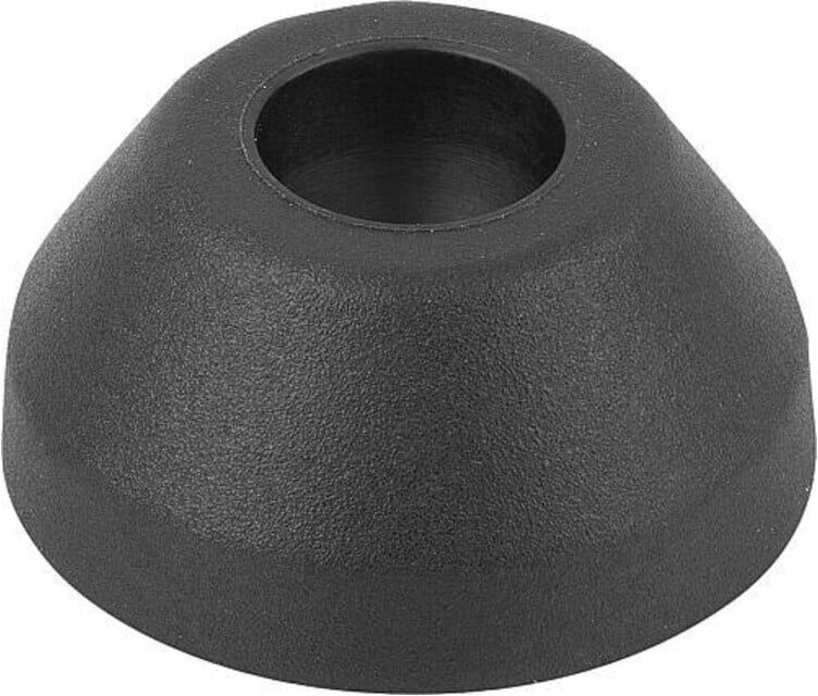 KIPP Teller antistatisch Form A Ø 49 Thermoplast schwarz (K0415.11050)