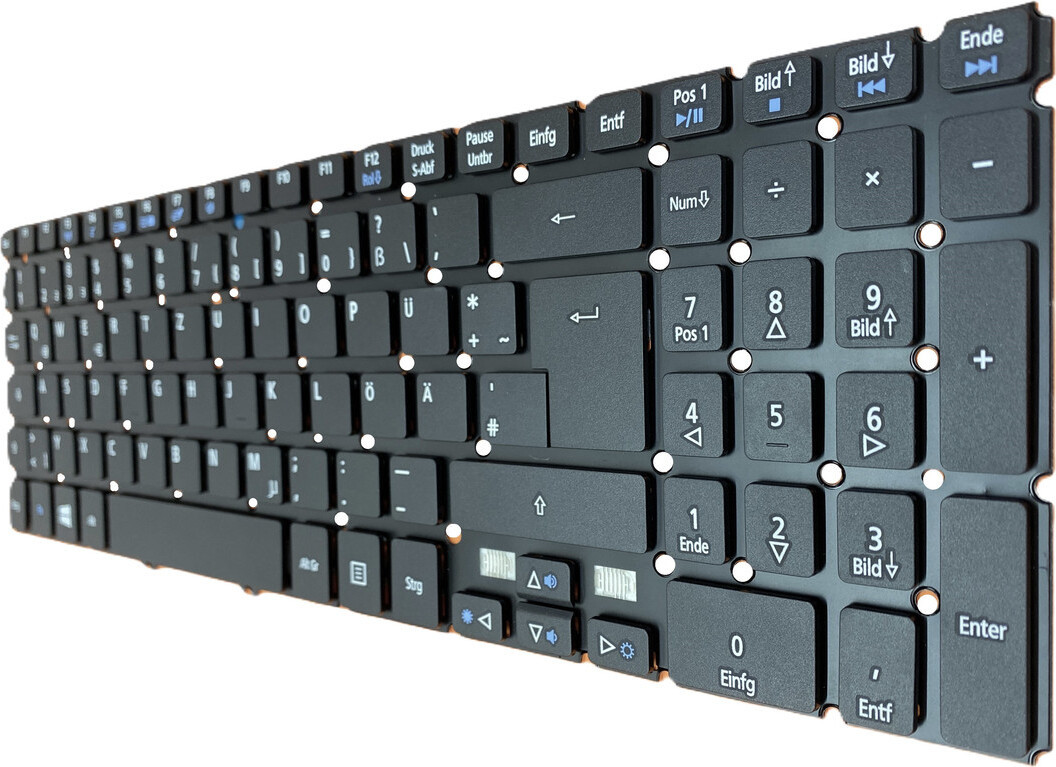 T-ProTek Toetsenbord compatibel met Acer Aspire V5-572, V5-572G, V5-572P, V5-572PG (Duits toetsenbordlayout)