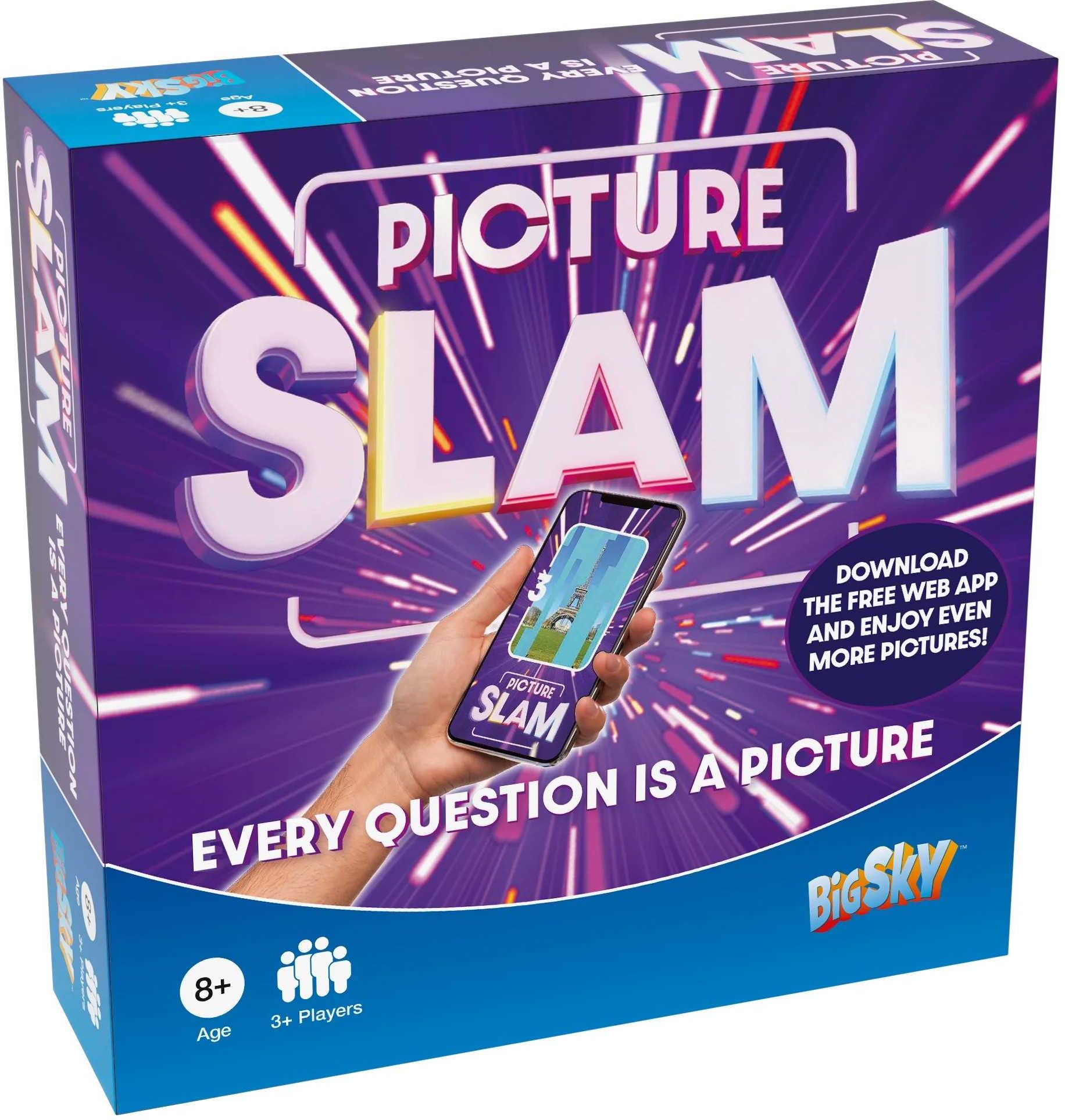 Picture Slam Family Board Game by Big Sky Games, Fast-Paced Visual Recognition Game for Family and Friends, Ages 8+