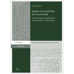 Studien zur Geschichte der Germanistik, Fachbücher von Uwe Meves