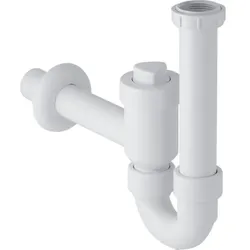 Geberit Ablauf mit Absperrventil G1 1/2x 50mm in PP weiß-alpin 152861111