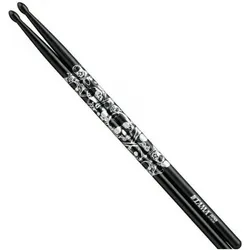 Tama 7A-S-BS Sticks Totenkopf Design (Schlagzeug), Drumsticks + Schlägel, Schwarz