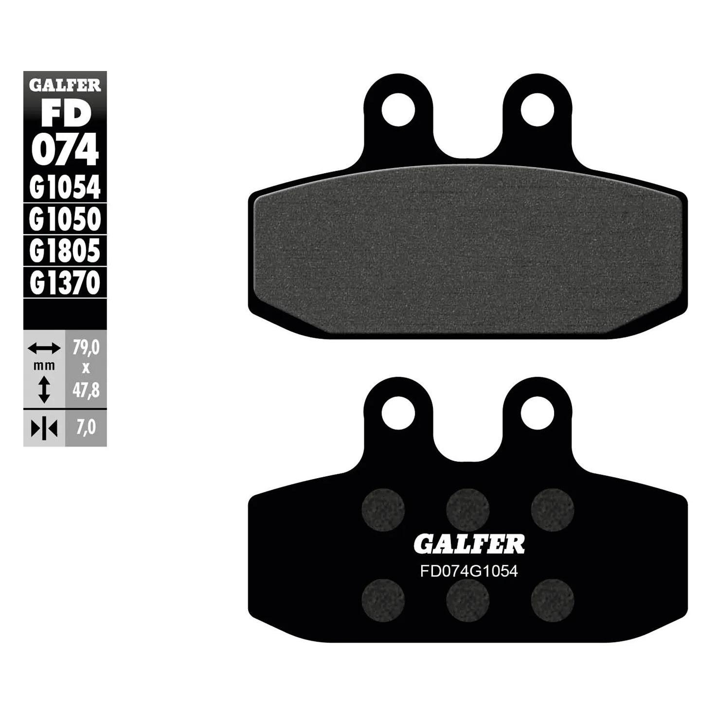 Galfer Bike Galfer Bremsbelag FD074 Organisch FD074-G1054 KBA FD074-G1054 8400160000742 (Organisch (Resin)) (FD074-G1054)