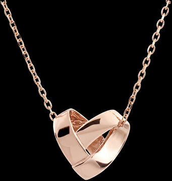 Edenly Origami Herz Halskette â€“ 750er RosÃ©gold (18 Karat)