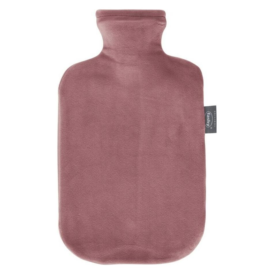 Fashy Wärmeflasche 2l rosa m.FB (2 l, Bettflasche mit Bezug) (6712 36)
