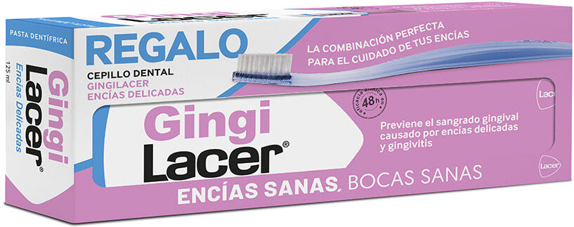Gingilacer Pasta Dentífrica + Cepillo Dental Pack 2 pz