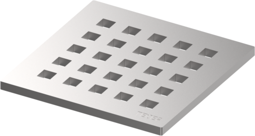 TECEdrainpoint S Designrost 3665006 100x100mm, Edelstahl, quadratum