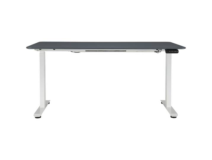 Schreibtisch Lario weiss/schwarz MDF Höhenverstellbar B 160 T 80 cm - Schreibtisch
