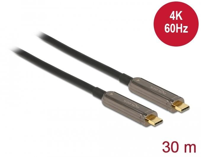 Delock Actieve optische USB-C videokabel, 4K 60 Hz, 30 meter