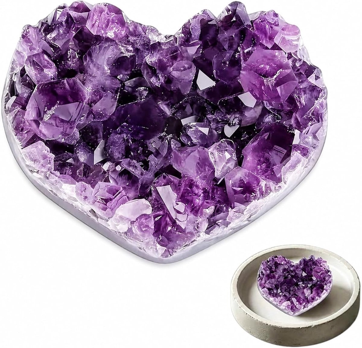Natuurlijke Amethist Druzy Kristal – Paarse Edelsteen Cluster voor Meditatie, Decoratie en Spirituele Energie