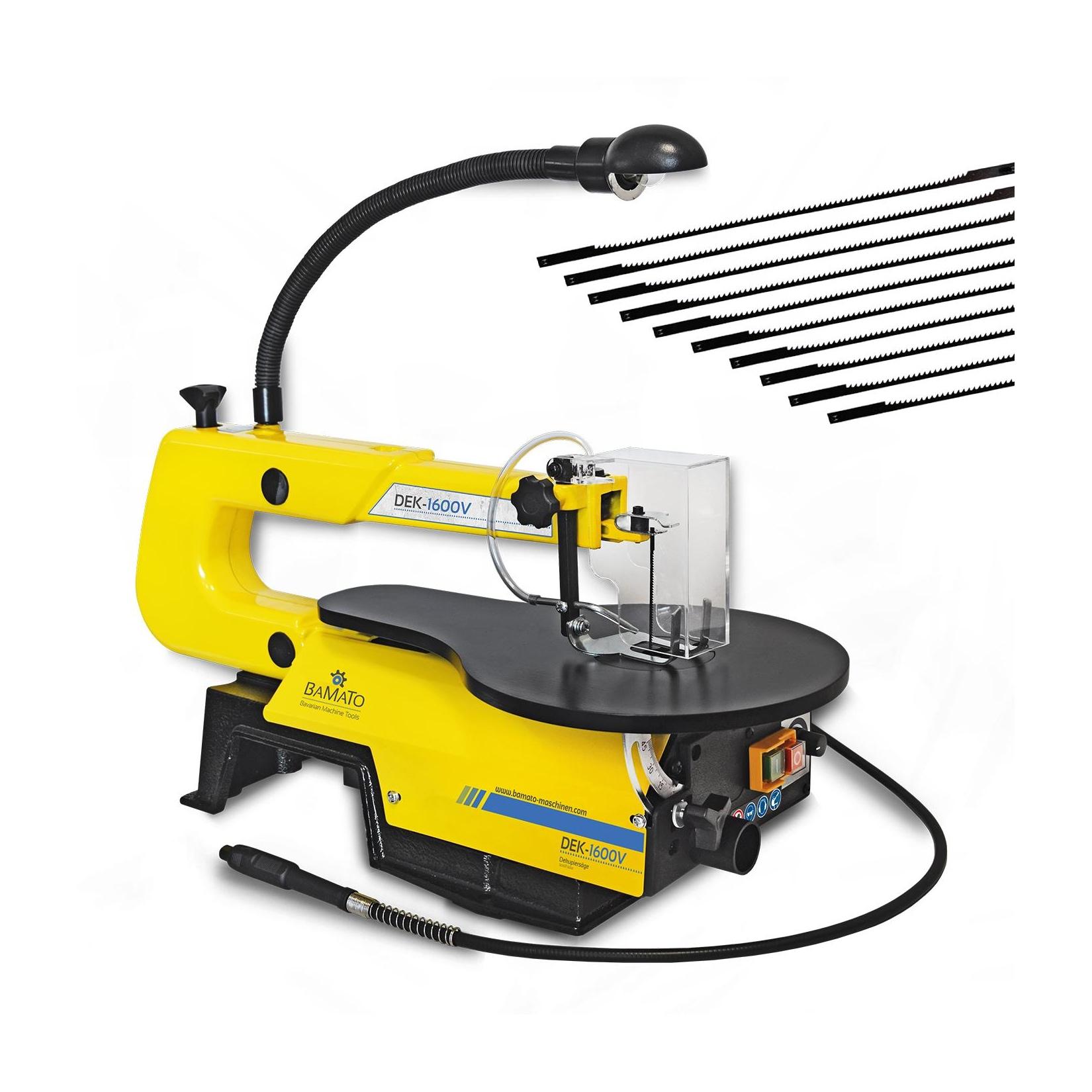 BAMATO Dekupiersäge DEK-1600V inkl. 10 Sägeblätter