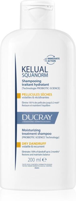Ducray Kelual Squanorm Moisturizing Treatment Shampoo Dry Dandruff Shampoo gegen trockene Schuppen 200 ml