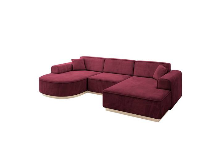 WOHNLANDSCHAFT ARRIO-U1 303x171x83 cm Bordeaux