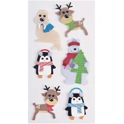 6x Heyda, Sticker, Weihnachtstiere (1 Sticker)