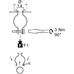 Niedax Rohrbefestigung YHR-3034