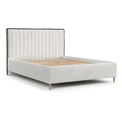 POLSTERBETT Aria 140/200 cm Creme im Neve Stoff