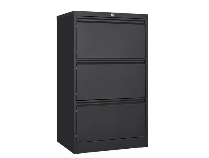 Armoire archives métal 2 tiroirs – acier carbone verrouillage central – bureau maison classement