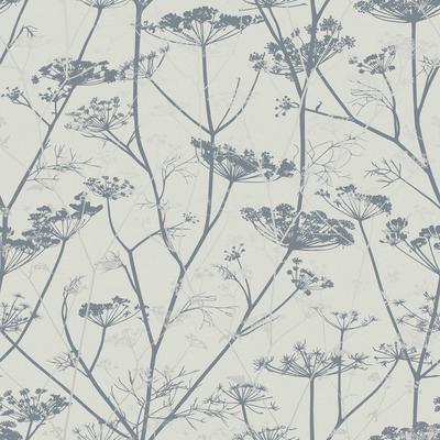 Clarissa Hulse Wild Chervil Dove and Silver Wallpaper