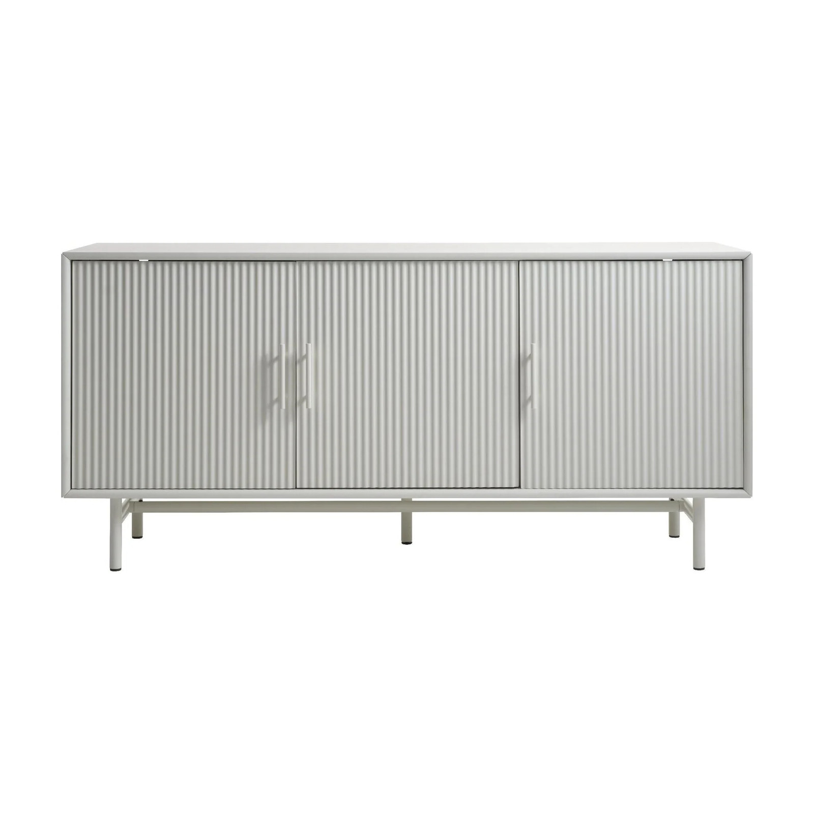 Nest of Nora Houten dressoir Lona - Moderne opbergkast met lameldeuren - Lichtgrijs